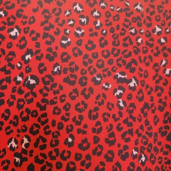 LOVERS + FRIENDS Hayden Red Mini Dress in Sahara Cheetah Bloused Sleeves Shirred - Picture 9 of 16
